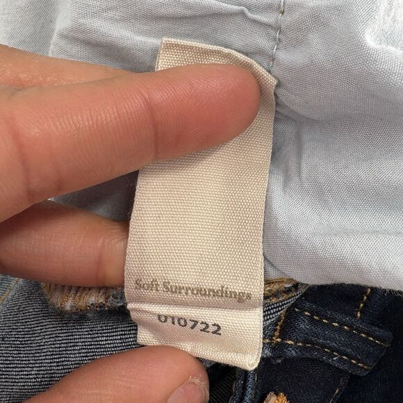 Soft Surrounding High Rise Skinny Jeans Dark‎ Blue Wash 2EL83 Size 6 - Picture 9 of 9